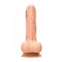 RealRock Dong 7 - naturtro dildo med testikler (17 cm) - naturlig