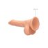 RealRock Dong 7 - naturtro dildo med testikler (17 cm) - naturlig