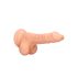 RealRock Dong 7 - naturtro dildo med testikler (17 cm) - naturlig