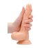 RealRock Dong 7 - naturtro dildo med testikler (17 cm) - naturlig