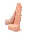 RealRock 10" - naturtro dildo med testikler (25 cm) - naturfarge