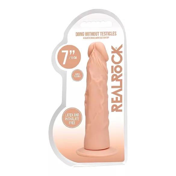 RealRock Dong 7 - realistisk dildo (17 cm) - naturlig