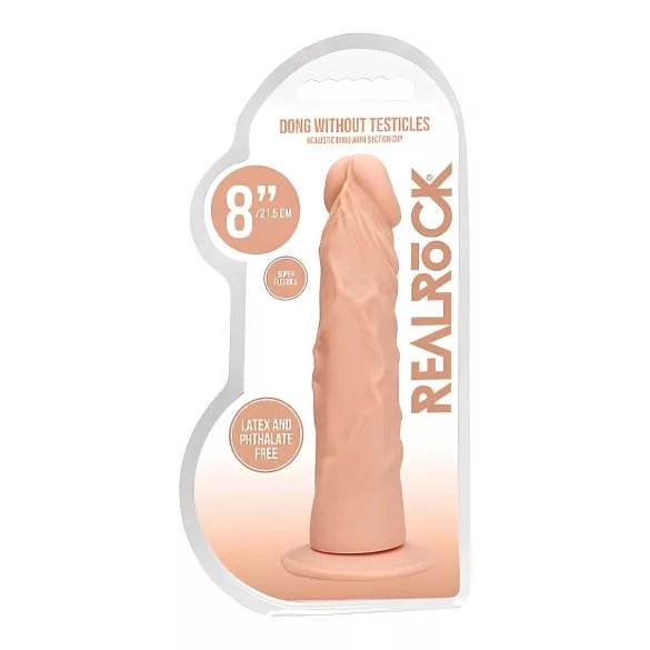 RealRock Dong 8 - naturtro dildo (20 cm) - natur
