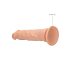 RealRock Dong 10 - naturtro dildo (25 cm) - naturlig