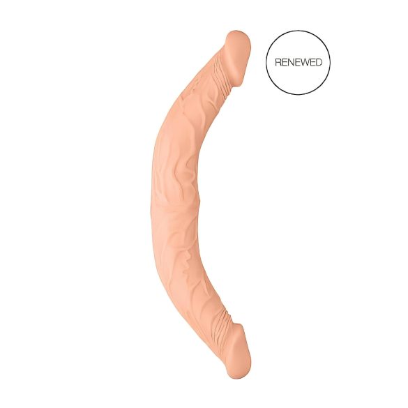 RealRock Dobbel Dildo 14" - naturlig (36 cm)