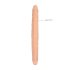 RealRock Dobbel Dildo 14" - naturlig (36 cm)