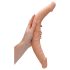 RealRock Dobbel Dildo 14" - naturlig (36 cm)