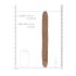 RealRock Dobbel Dildo 14 - dobbel dildo (36 cm) - mørk natur