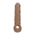 RealRock Peniserm Mansjett 21cm - Mørk Naturlig