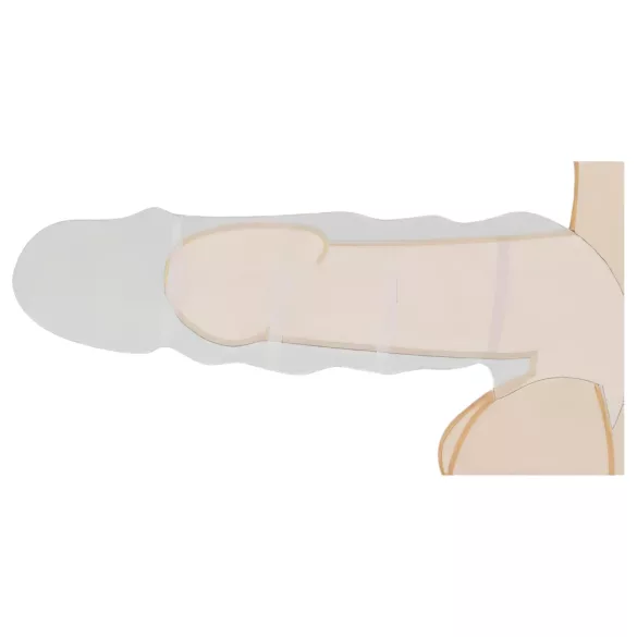 RealRock Peniserm Mansjett 21cm - Mørk Naturlig