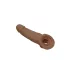 RealRock Penishylse 9 (21,5 cm) - mørk hudfarge