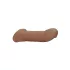 RealRock Penishylse 9 (21,5 cm) - mørk hudfarge