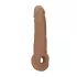 RealRock Penishylse 9 (21,5 cm) - mørk hudfarge