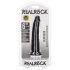 RealRock Slim realistisk dildo - 15,5 cm (svart)