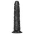 RealRock Slim realistisk dildo - 15,5 cm (svart)