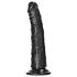 RealRock Slim realistisk dildo - 15,5 cm (svart)