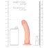 RealRock - realistisk sugekopp-dildo, 15,5 cm (natur)