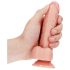 RealRock - realistisk dildo med sugekopp - 15,5cm (naturlig)
