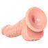 RealRock - realistisk dildo med sugekopp - 15,5cm (naturlig)