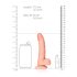 RealRock - realistisk dildo med sugekopp - 15,5cm (naturlig)