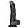 RealRock - realistisk dildo med sugekopp - 15,5cm (svart)