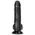 RealRock - realistisk dildo med sugekopp - 15,5cm (svart)