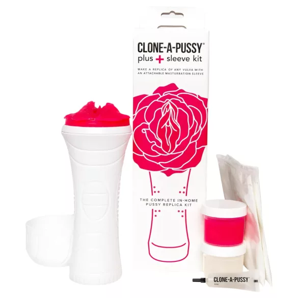 Clone-a-Pussy - Vaginaform & Mansjettsett (rosa)