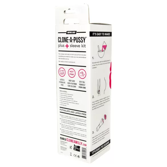 Clone-a-Pussy - Vaginaform & Mansjettsett (rosa)