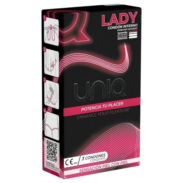 Uniq Lady - feminin kondom (3 stk)