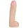 Doc Johnson Vac-U-Lock Hung 12 - naturtro dildo med testikler (hudfarget)