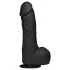 Doc Johnson The Perfect Cock - naturtro dildo (svart) - 19 cm