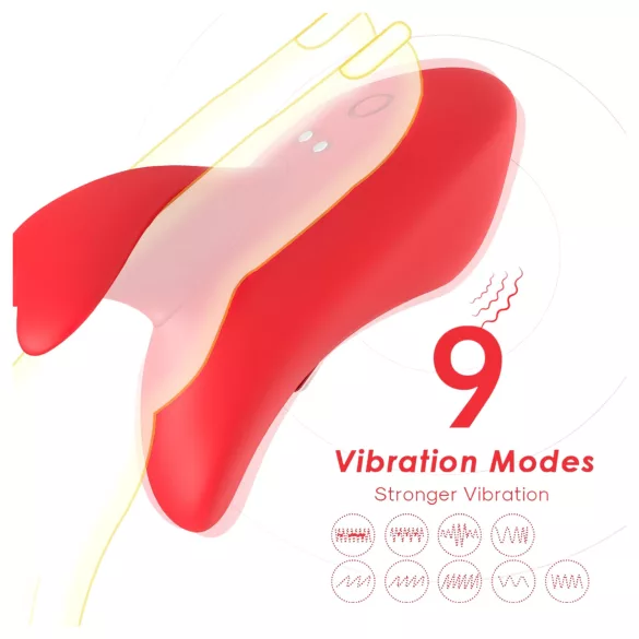 Bestoy - oppladbar fingervibrator (rød)