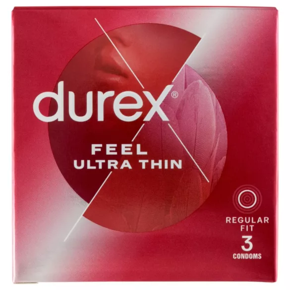Durex Feel Ultra Thin - ultratynne, ekstra naturtro kondomer (3 stk)