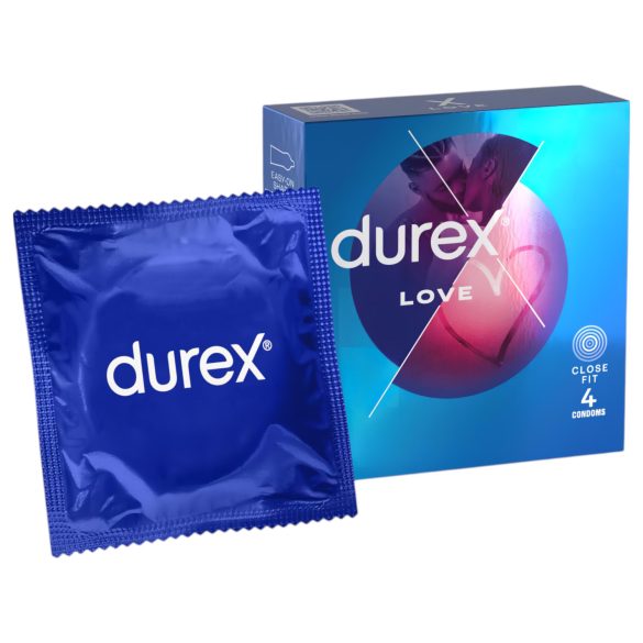 Durex Love - Tettpassende kondom (4 stk)