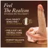 Blush Renaissance - realistisk dildo med bevegelig forhud (hudfarget)