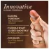 Blush Renaissance - realistisk dildo med bevegelig forhud (hudfarget)