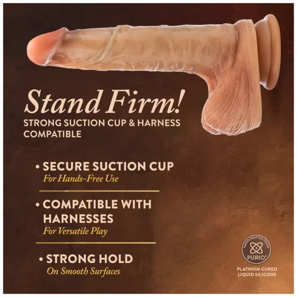 Blush Renaissance - realistisk dildo med bevegelig forhud (hudfarget)