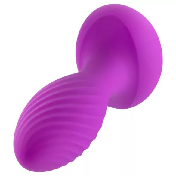 Oh My Gem – Vibrerende analplugg med juvel (lilla)