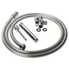 Dusj Enema - intim dusjsett i aluminium (sølv)