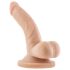 Dr. Skin 4 - realistisk sugekoppdildo med baller - natur (12cm)