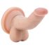 Dr. Skin 4 - realistisk sugekoppdildo med baller - natur (12cm)