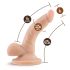 Dr. Skin 4 - realistisk sugekoppdildo med baller - natur (12cm)