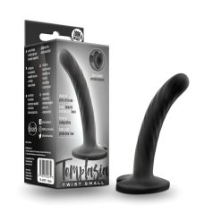 Temptasia Twist Small - sugekoppdildo med vridning (svart)