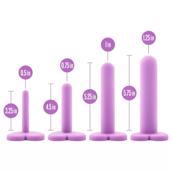 Blush Wellness - sett med vaginale dilatorer (lilla)