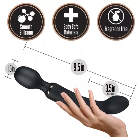 Blush Lush - 2‑i‑1 stav og G-punktvibrator (svart)
