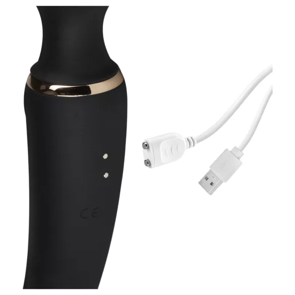 Blush Lush - 2‑i‑1 stav og G-punktvibrator (svart)