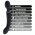 Blush Lush - 2‑i‑1 stav og G-punktvibrator (svart)