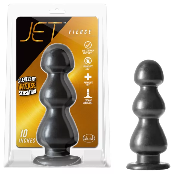 Blush Jet - sugekoppperle dildo (svart)
