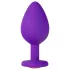 Temptasia M - gull akryl hjerte anal dildo (lilla) - medium