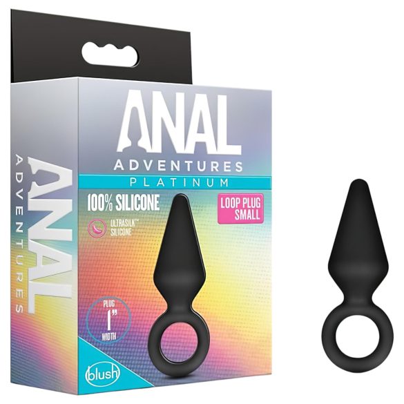 Anal Eventyr Platinum S - analplugg (svart) - liten